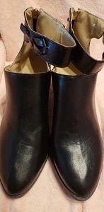 Black Ankle Strap Booties